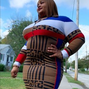 Race the clock midi dress